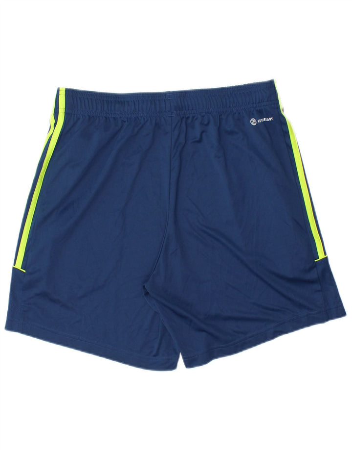 Adidas Mens Aeroready Sport Shorts Medium  Navy Blue Polyester