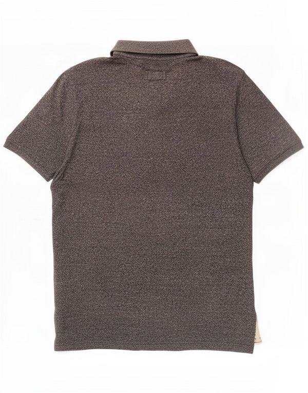 Fat Face Polo Homme Large Gris Moucheté Coton