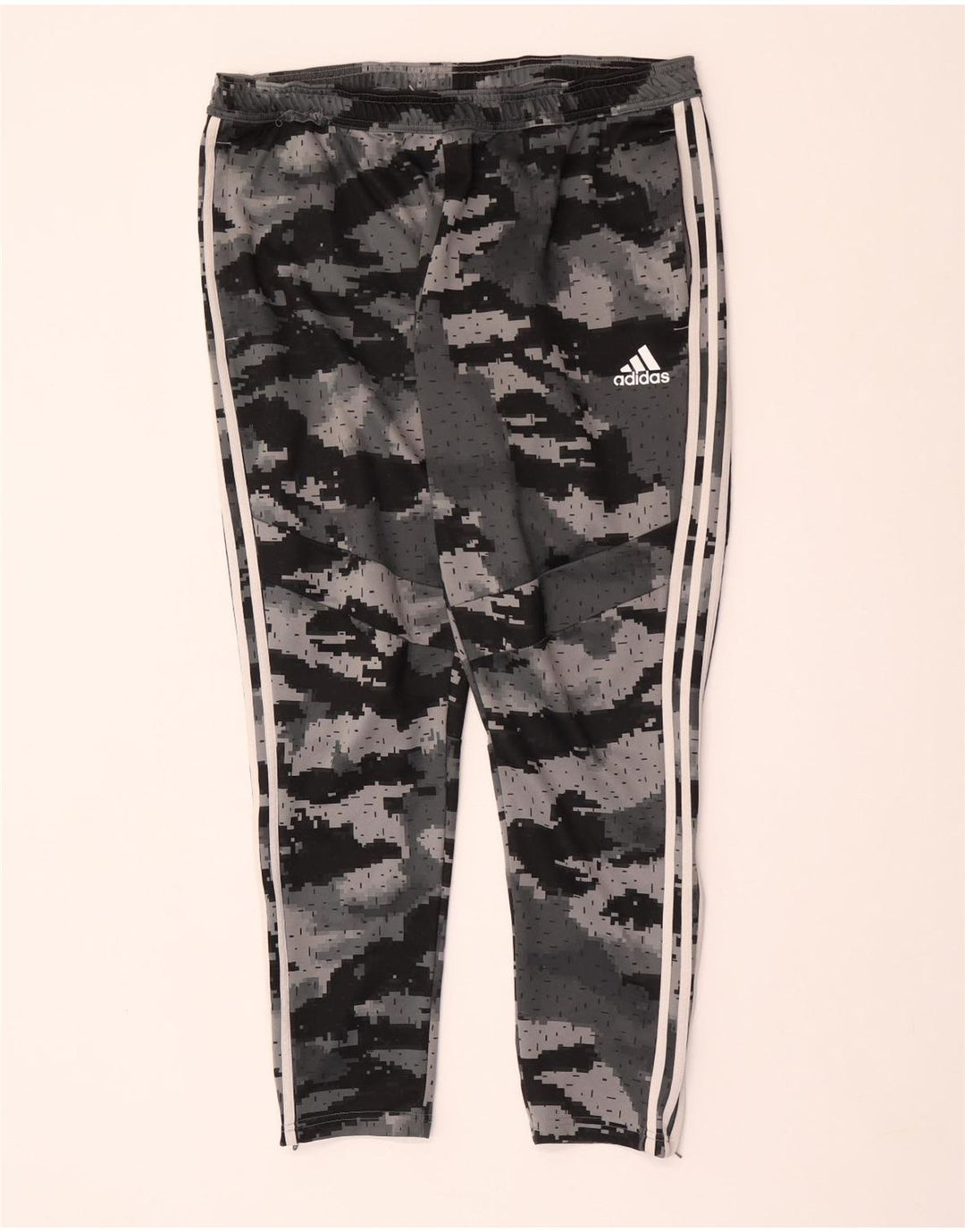ADIDAS Træningsdragt bukser til mænd XL Grå Camouflage Polyester