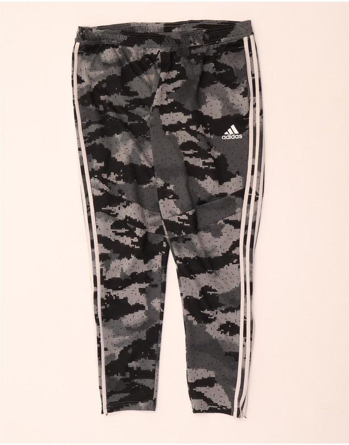 ADIDAS Træningsdragt bukser til mænd XL Grå Camouflage Polyester