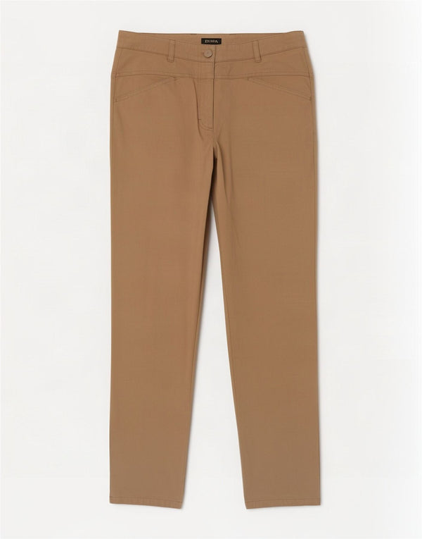 Escada Womens Straight Chino Trousers EU 40 Medium W30 L28 Beige Cotton