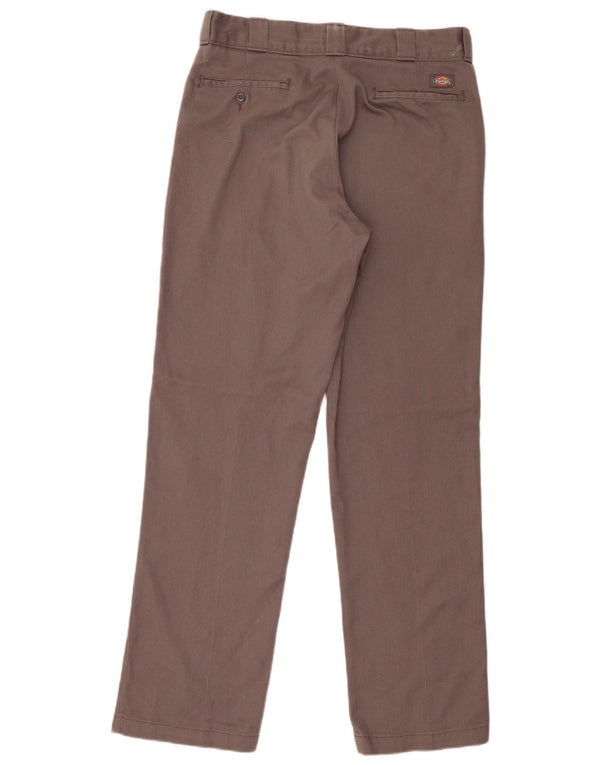 Calças Dickies Mens Straight Chino W34 L34 Cinza Poliéster