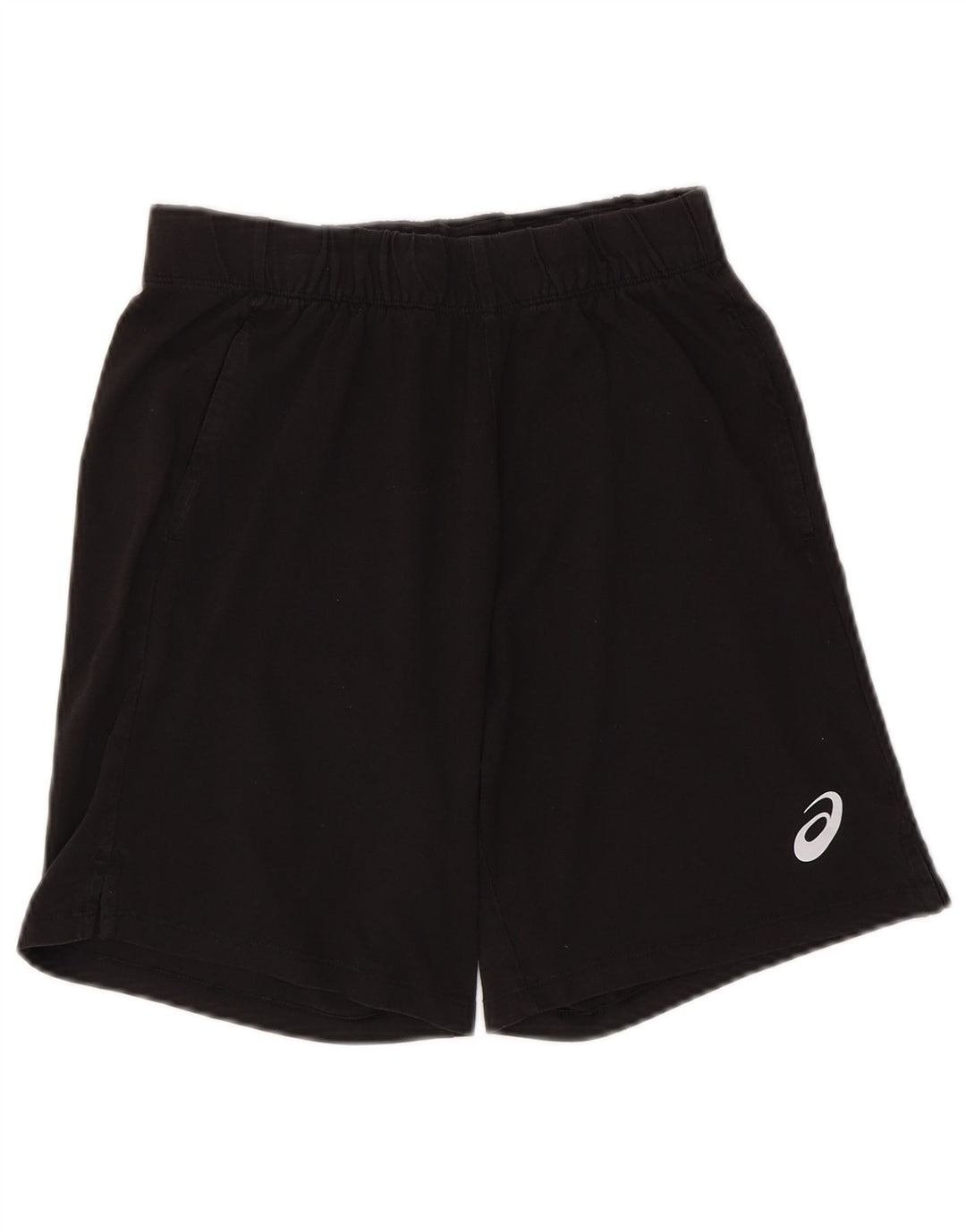 ASICS Womens Sport Shorts UK 10 Small  Black Cotton