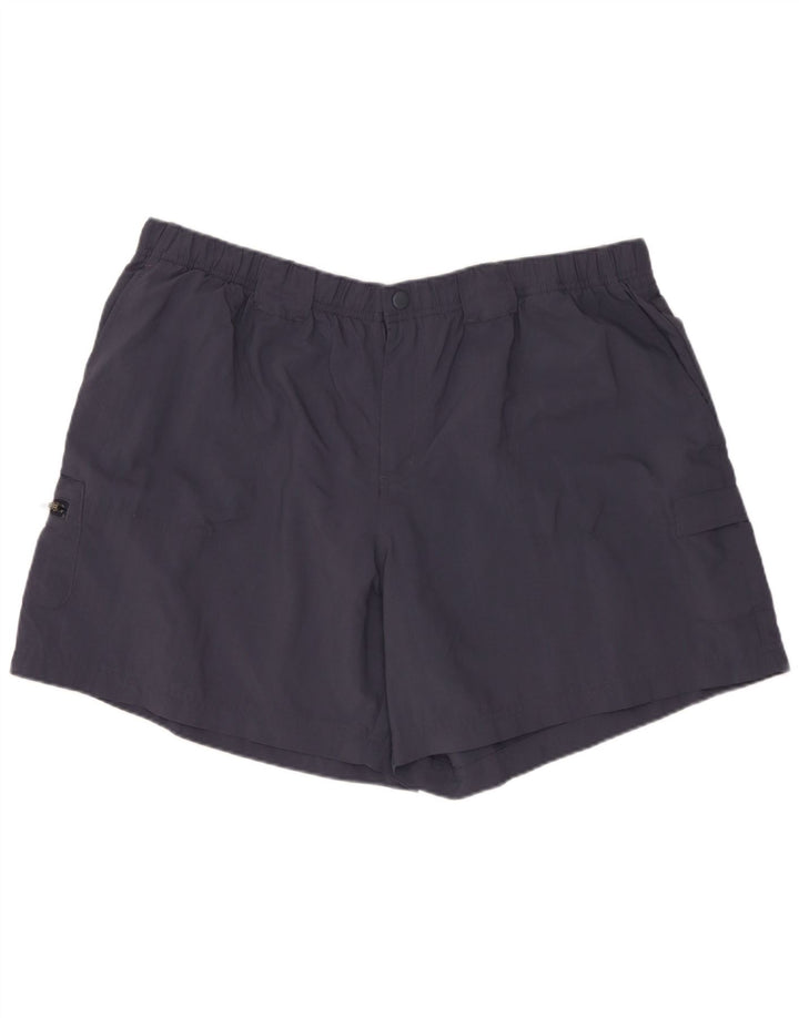 COLUMBIA Mens Cargo Shorts XL W38 Navy Blue Nylon