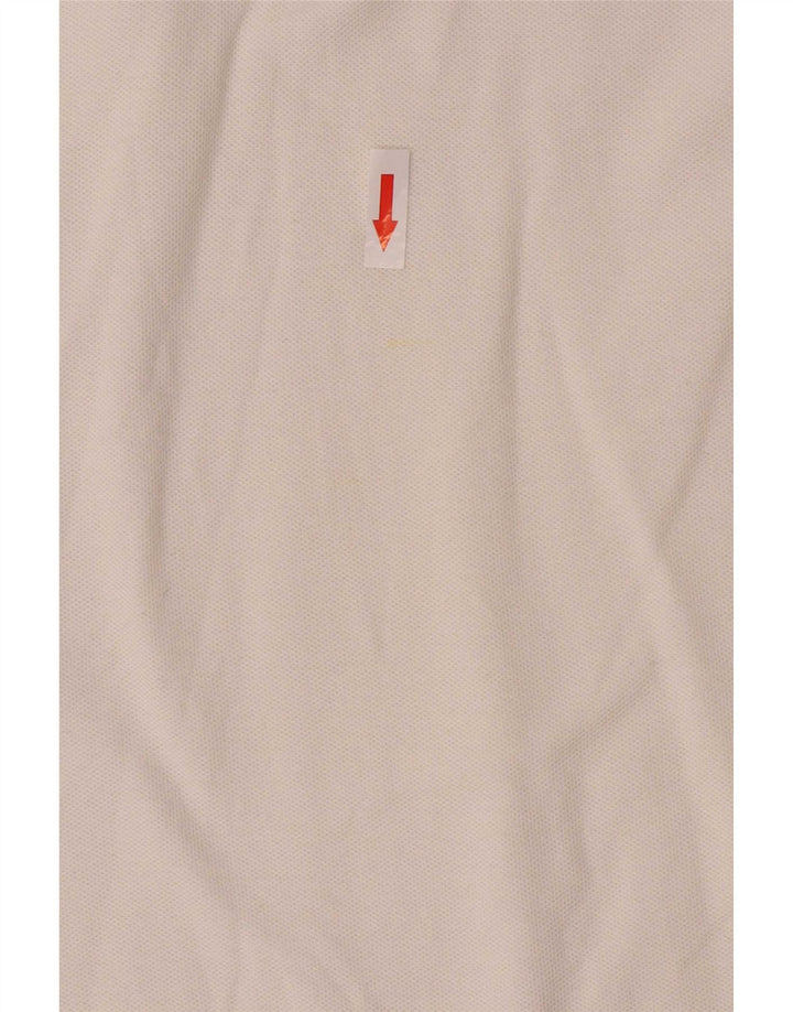 Fila Mens Long Sleeve Polo Shirt Large White Cotton