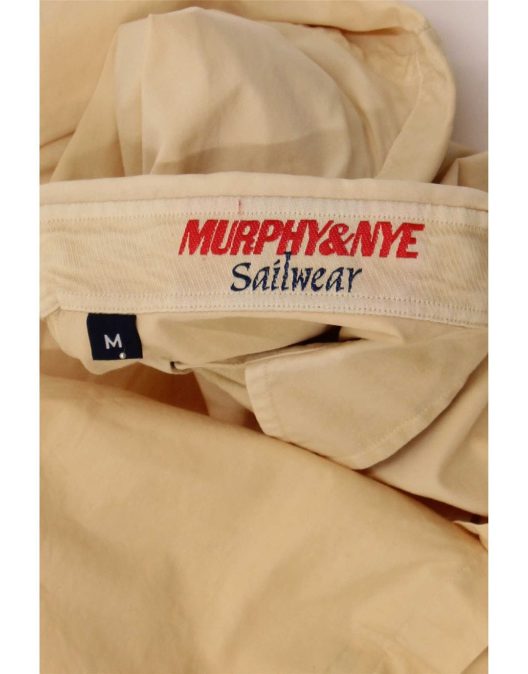Murphy & Nye Mens Short Sleeve Shirt Medium Beige