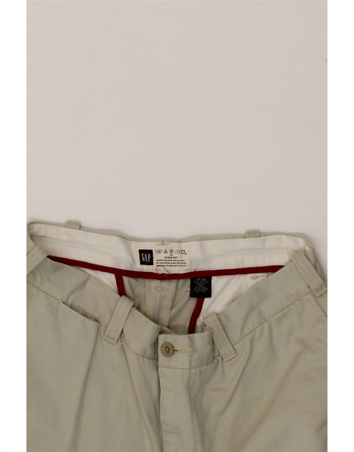 GAP Mens Straight Chino Trousers W34 L26 Off White Cotton Vintage Gap and Second-Hand Gap from Messina Hembry 