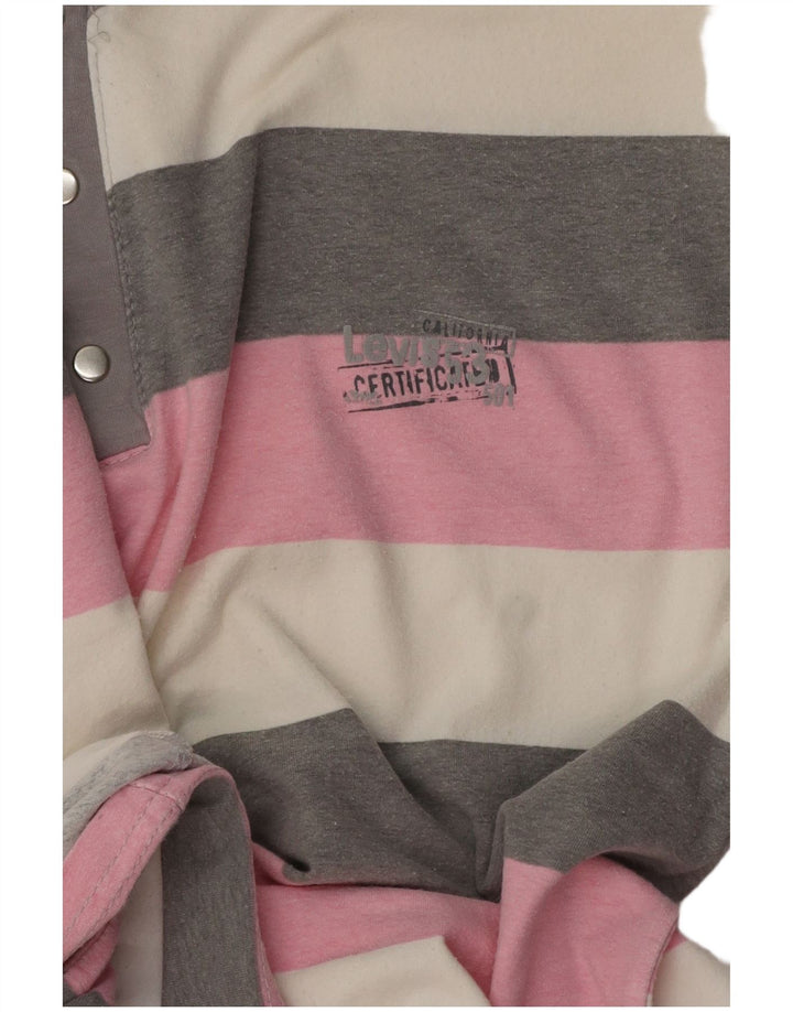 Levi's Mens T-Shirt Top Medium Multicoloured Striped