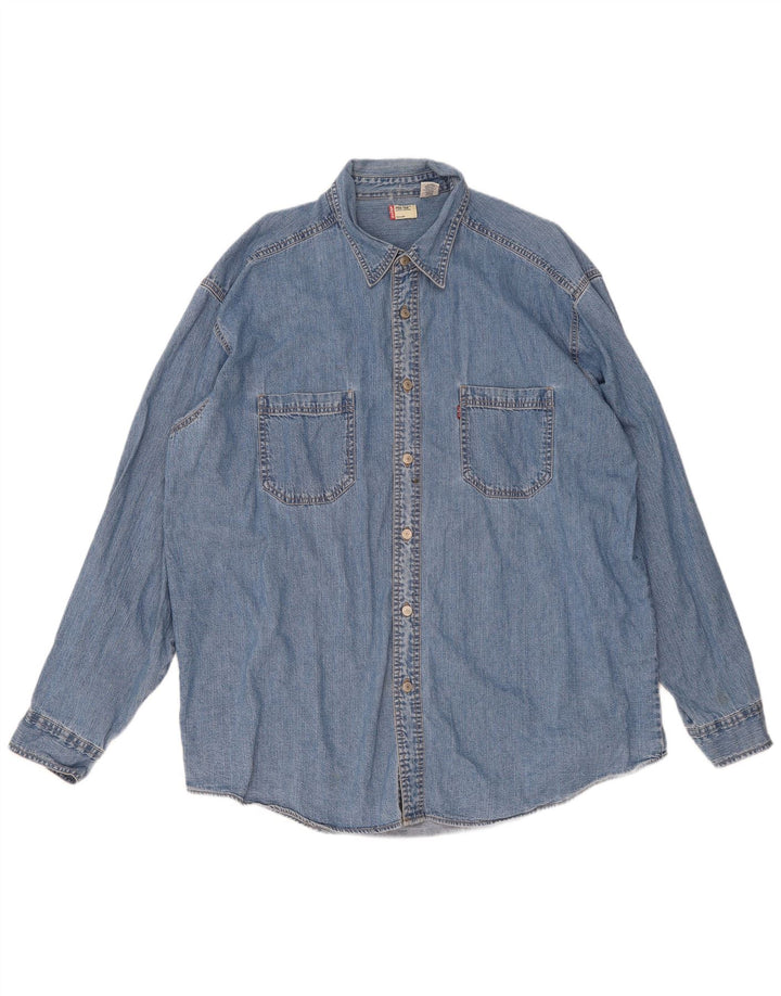 Cămașă de blugi pentru bărbați Levi's XL, bumbac albastru