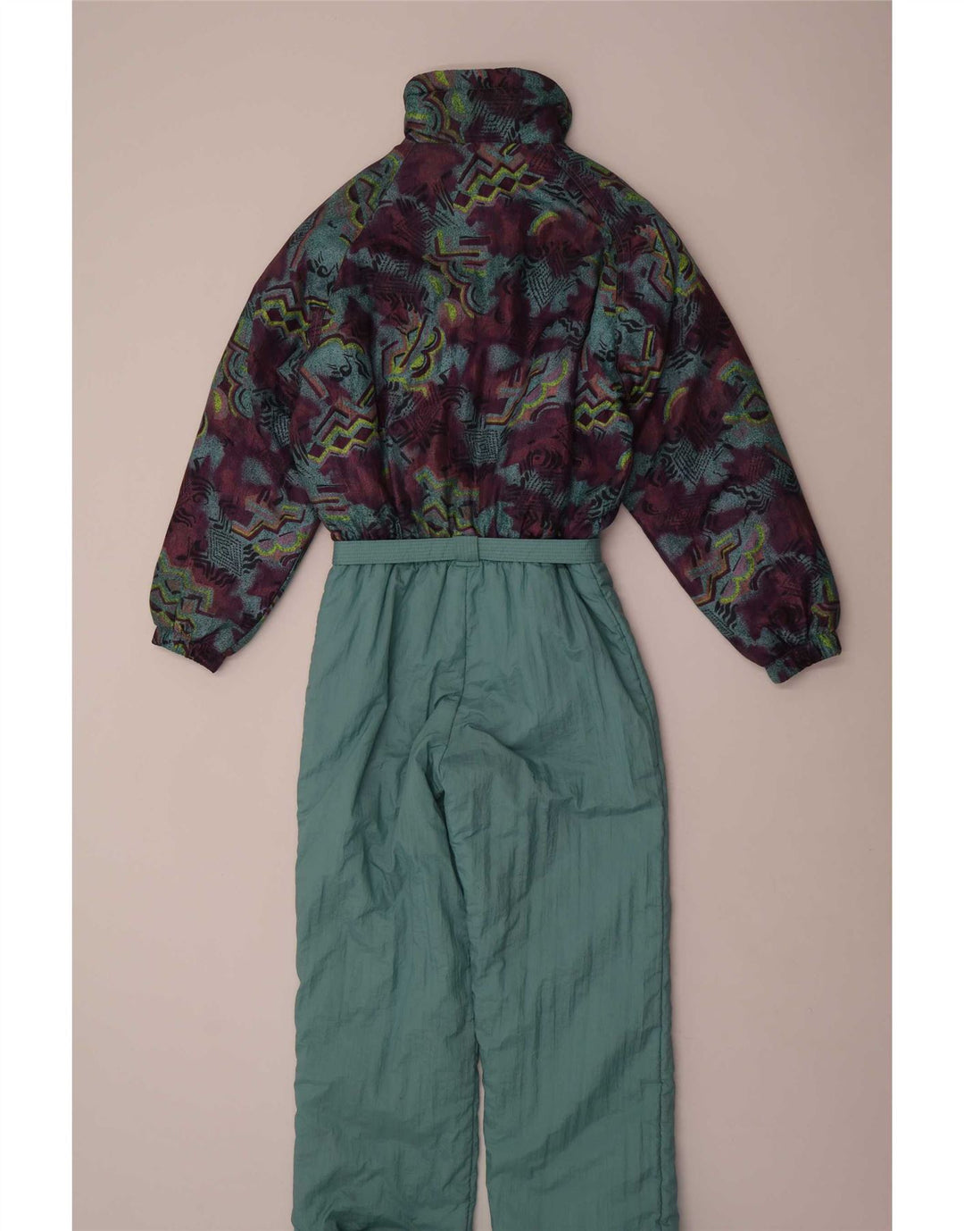 Brugi Dame Ski Jumpsuit EU 46 XL Blå Geometrisk Polyamid