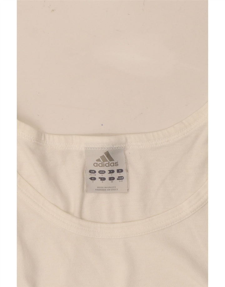 ADIDAS Mens Vest Top UK 36/38 Small White Vintage Adidas and Second-Hand Adidas from Messina Hembry 