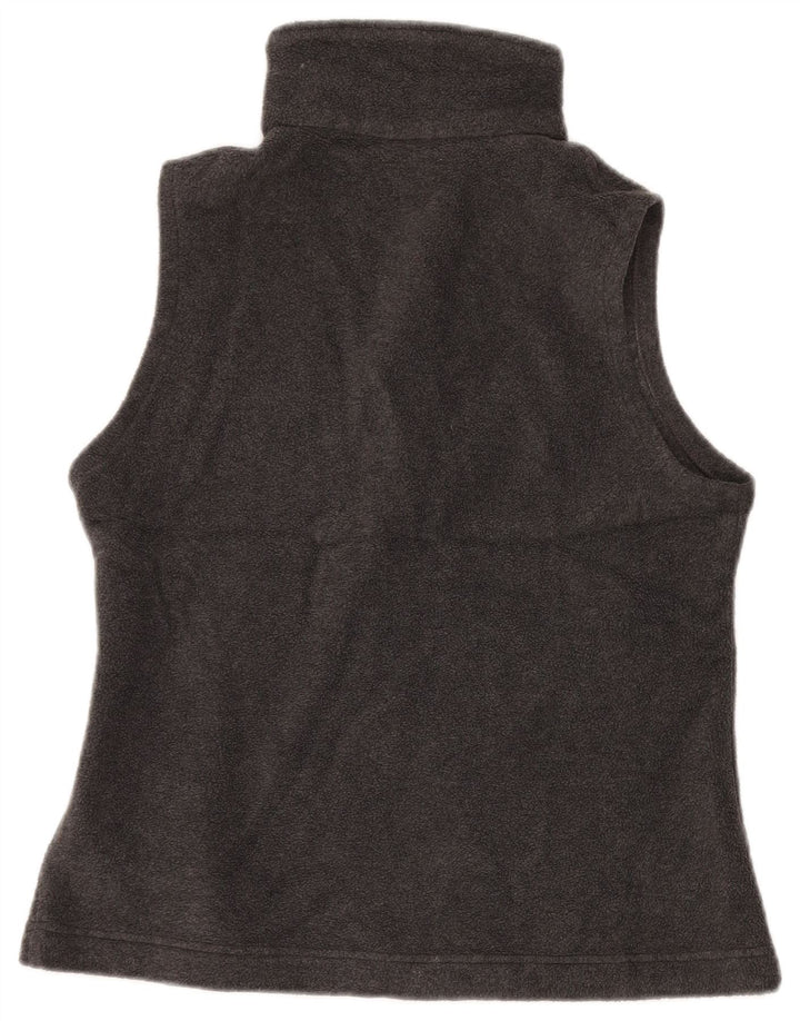 COLUMBIA Womens Fleece Gilet UK 14 Medium Grey Polyester