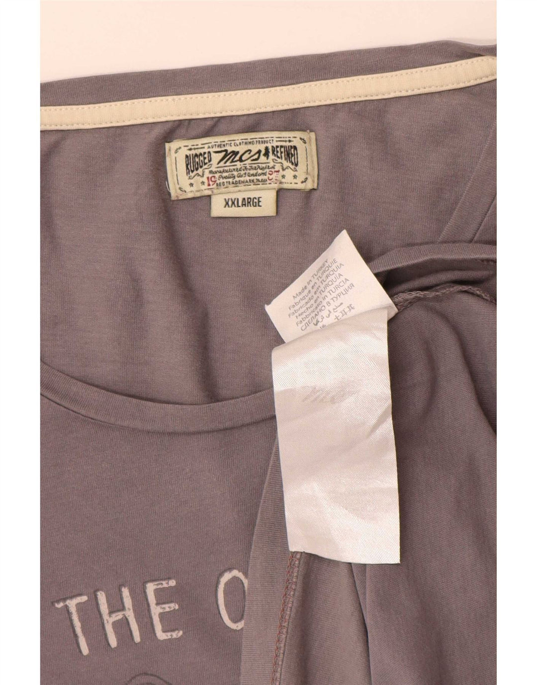 Marlboro Classics Mens Graphic T-Shirt Top 2XL Grey Cotton