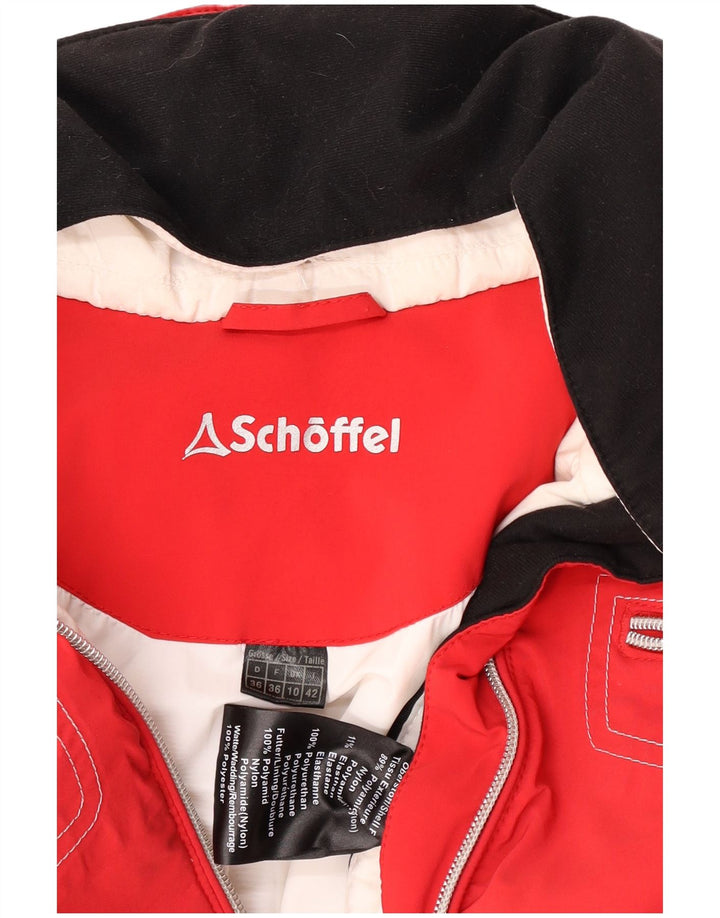 Giacca da sci da donna Schoffel UK 10 Small Red Colourblock in poliammide