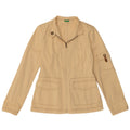 BENETTON Veste Utilitaire Femme IT 42 Coton Beige Moyen