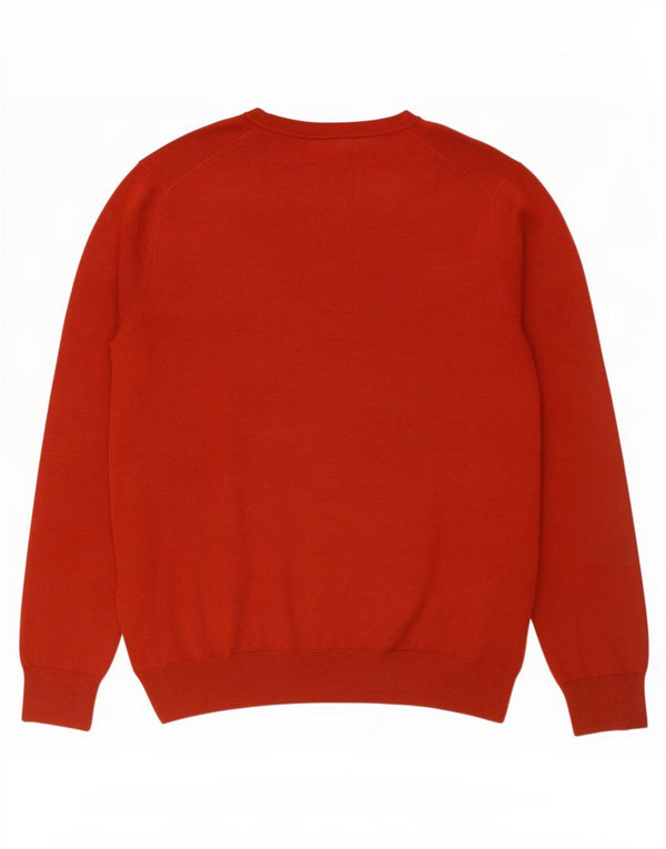 Maglione da uomo con scollo a V Marks & Spencer XL in cotone rosso