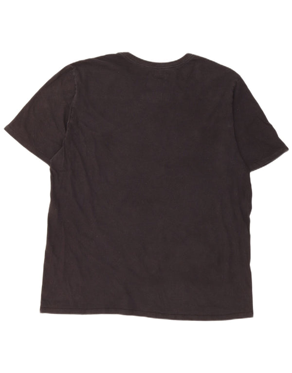 Hurley Kurzarm-T-Shirt für Herren, normal, Größe L, aus schwarzer Baumwolle