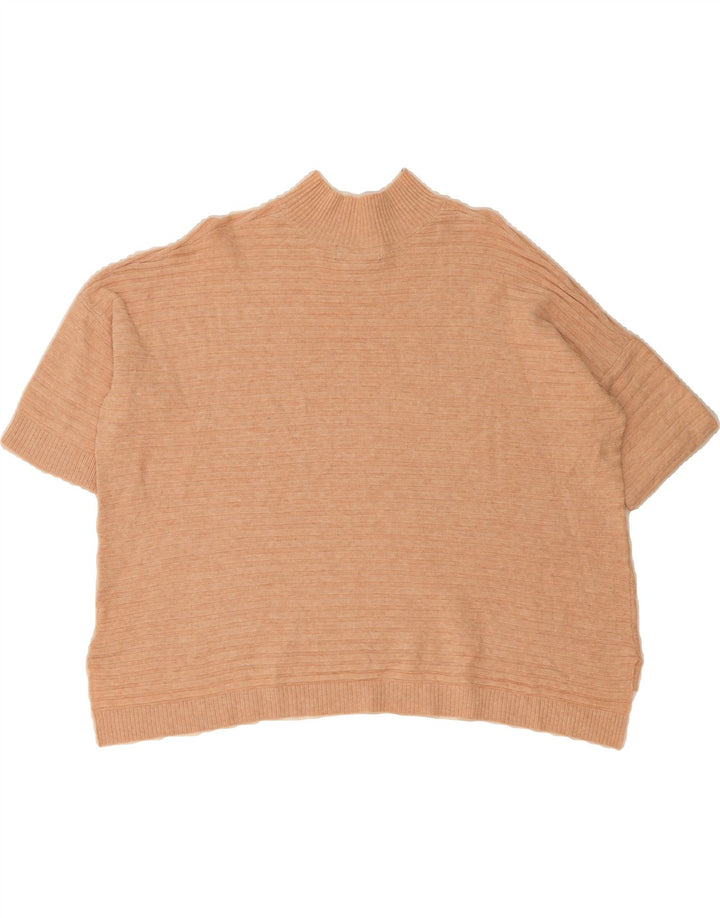 WHISTLE Womens Oversized Turtle Neck Jumper Sweater UK 10 Small Beige Vintage Whistle and Second-Hand Whistle from Messina Hembry 