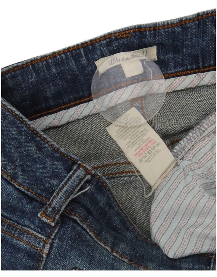White Stuff Womens Long Slim Jeans UK 12 Medium W30 L32 Blue Cotton