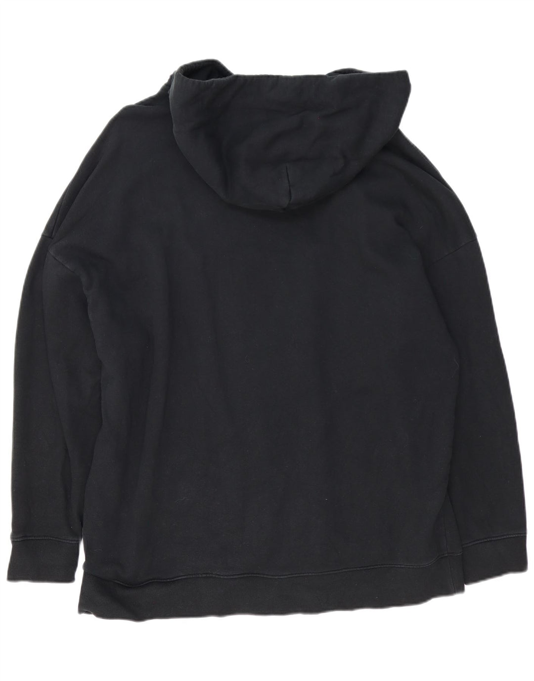 All Saints Mens Hoodie Jumper Large Black Cotton
