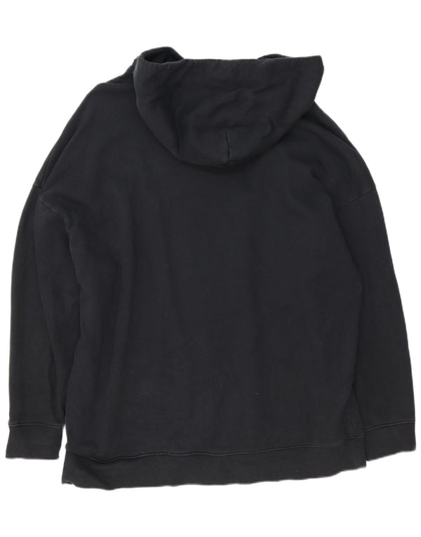 Felpa con cappuccio da uomo All Saints, grande, in cotone nero