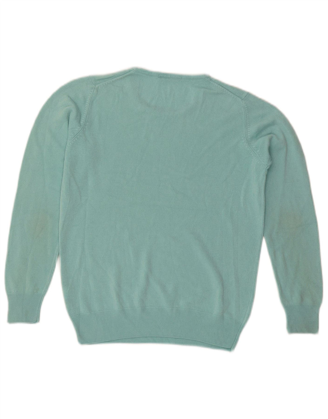 Marks & Spencer Womens Crew Neck Jumper Sweater UK 10 Small Turquoise