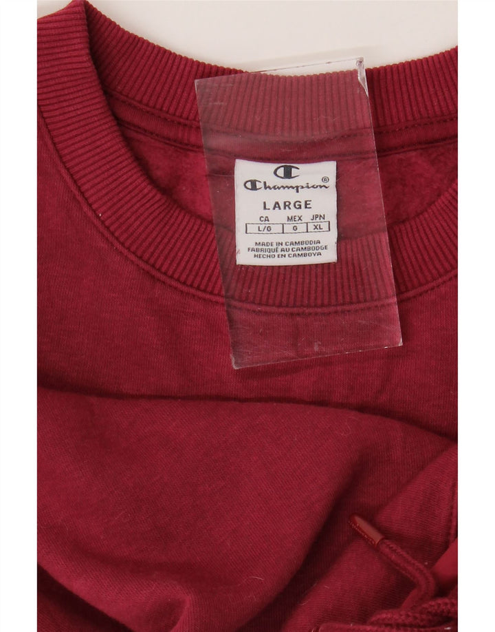 CHAMPION Womens Sweatshirt Jumper UK 16 Large Burgundy