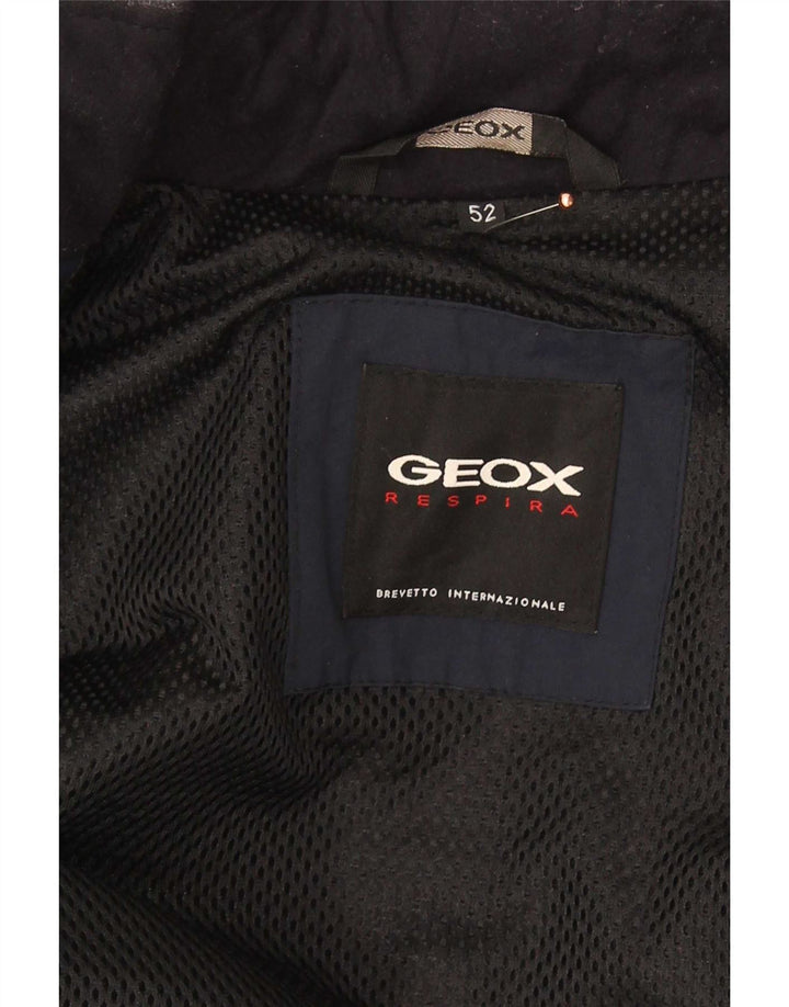 Geox Hombre Respira Utility Jacket IT 52 XL Poliamida Azul Marino