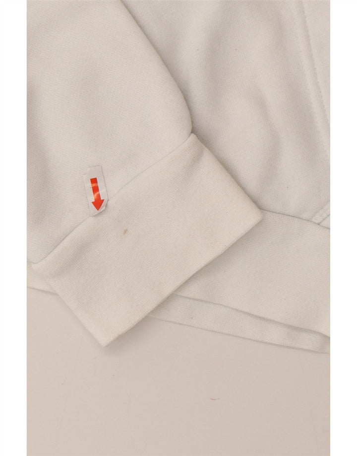 Adidas Mens Hoodie Jumper Small White Cotton