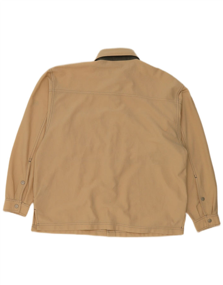 Diadora Mens Loose Fit Shirt UK 36 Small Beige Polyester