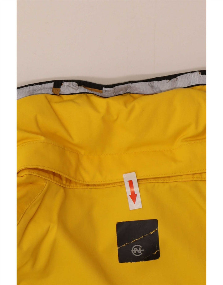 Nautica Mens Rain Jacket UK 42 XL Yellow Nylon