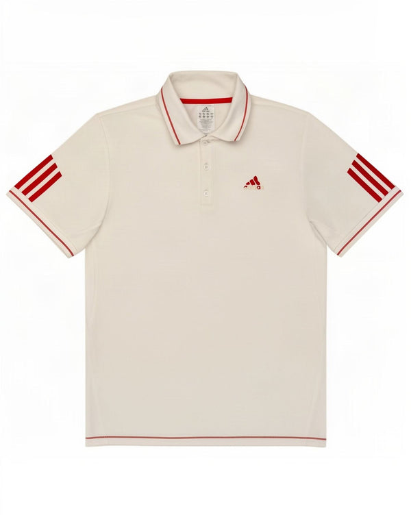 Adidas Herren Poloshirt Medium Weiß Polyester