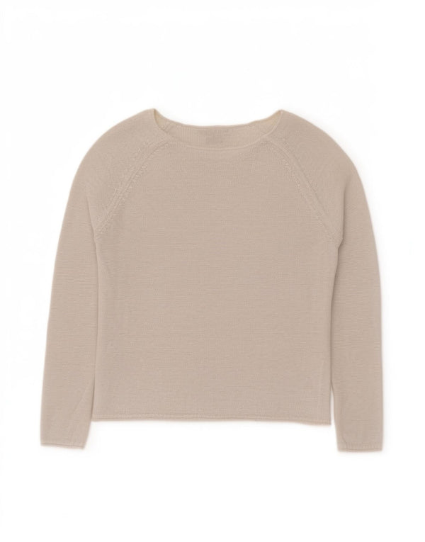 Damski sweter Tommy Hilfiger z dekoltem w łódkę UK 10 Small Off White Classi