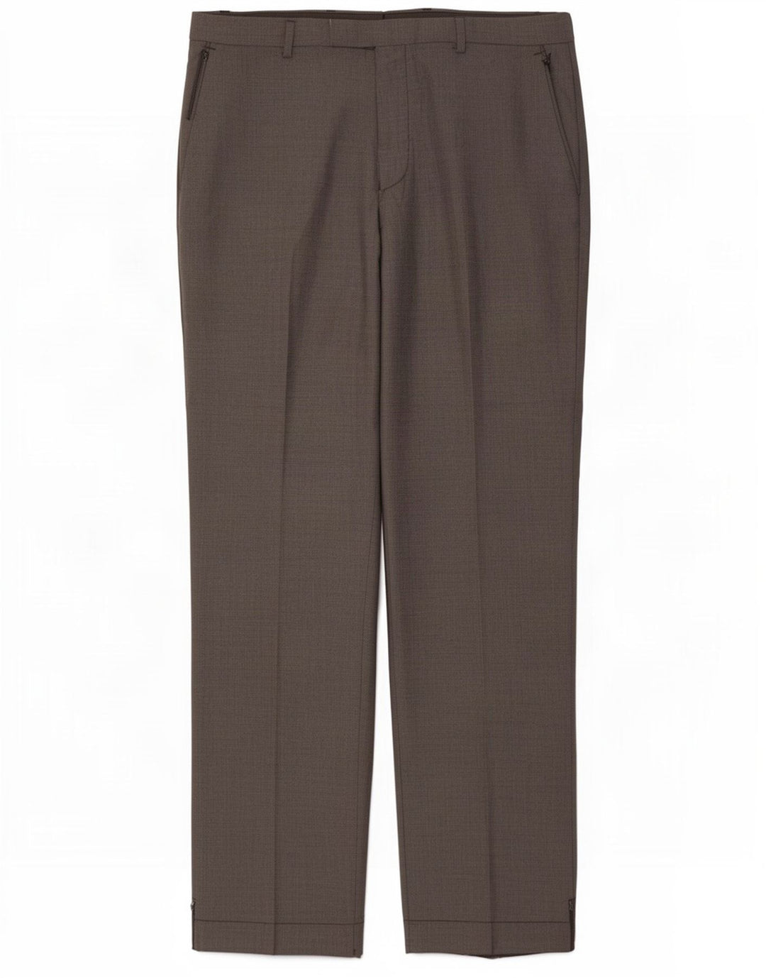 Marks & Spencer Mens Tailored Fit Casual Trousers W34 L33 Grey Polyester
