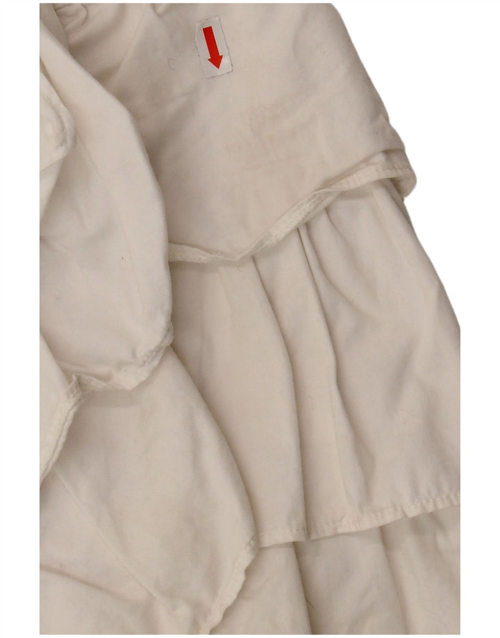 Zara Womens Tiered Skirt XS W24  White