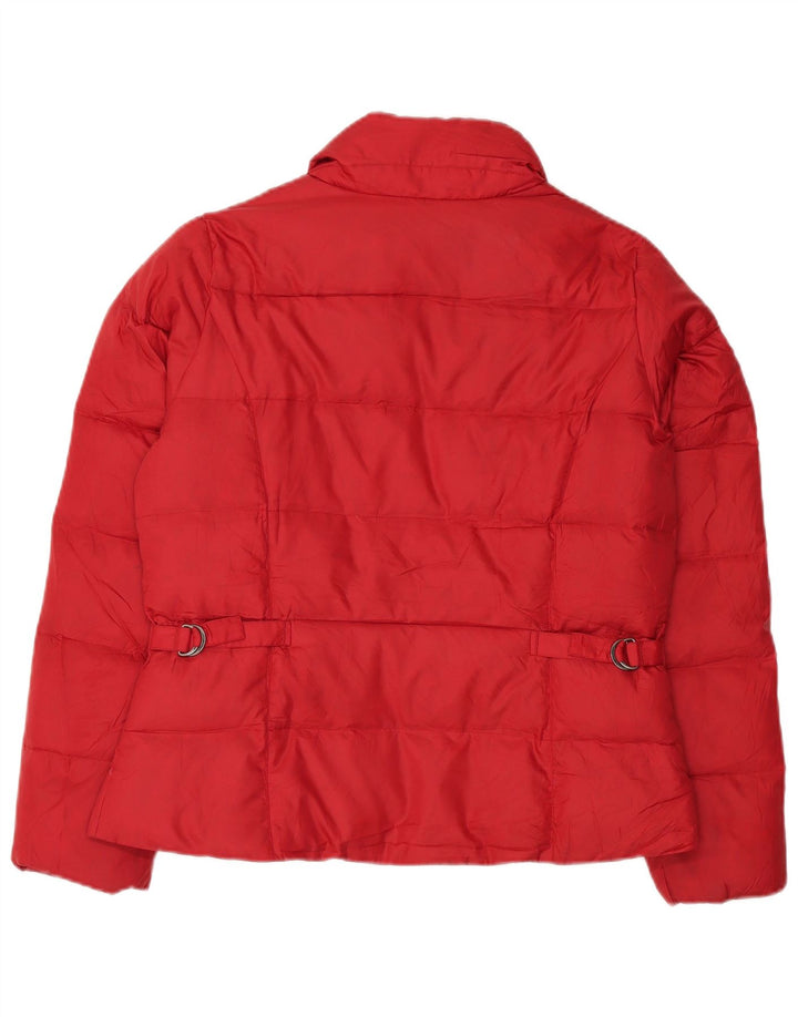 Eddie Bauer Damen Wattierte Jacke UK 16 Large Rot Polyester