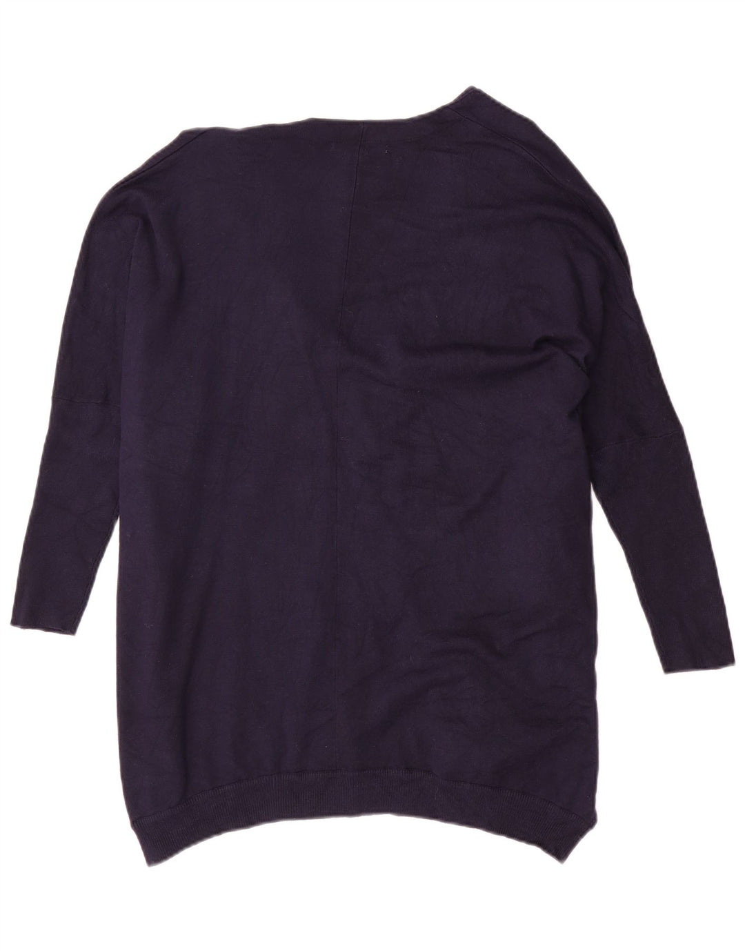 ZARA Damen-Strickjacke, übergroß, kurzärmelig, Gr. 14, Mittelmarineblau