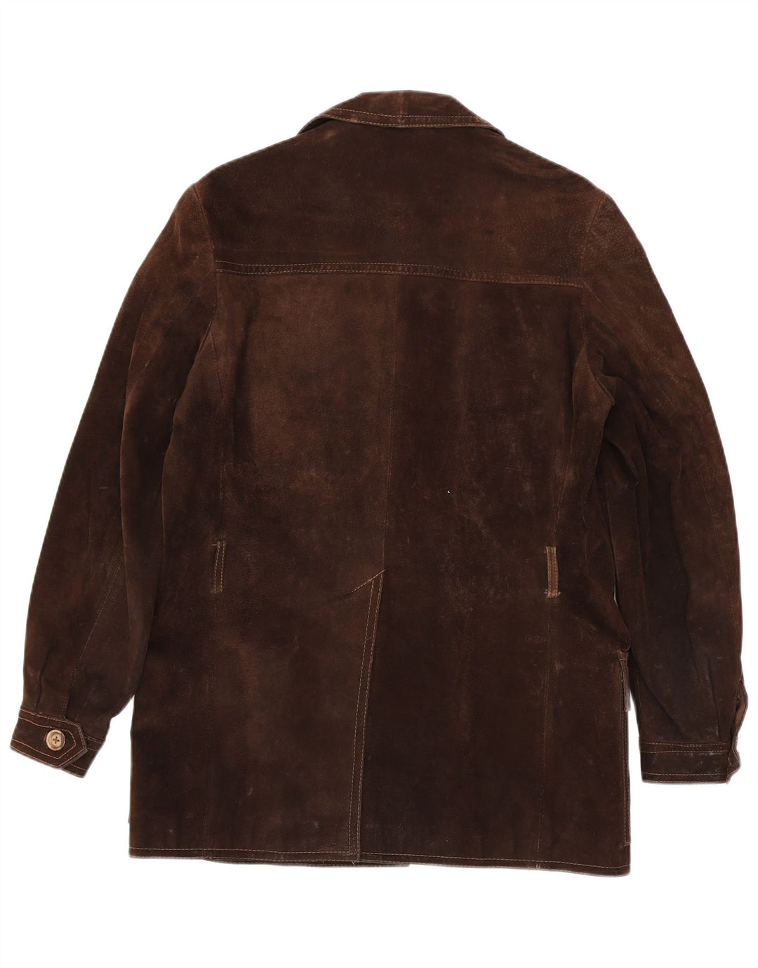 Giacca vintage in pelle scamosciata da uomo UK 38 Marrone medio