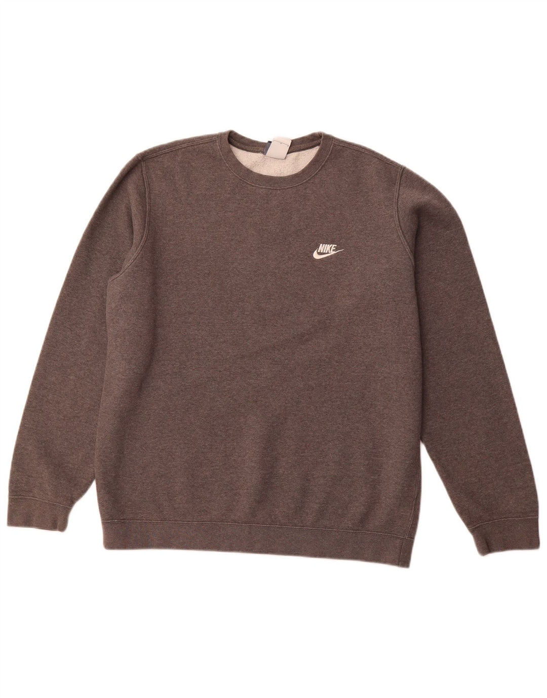 NIKE Sweatshirt til mænd, stor grå bomuld