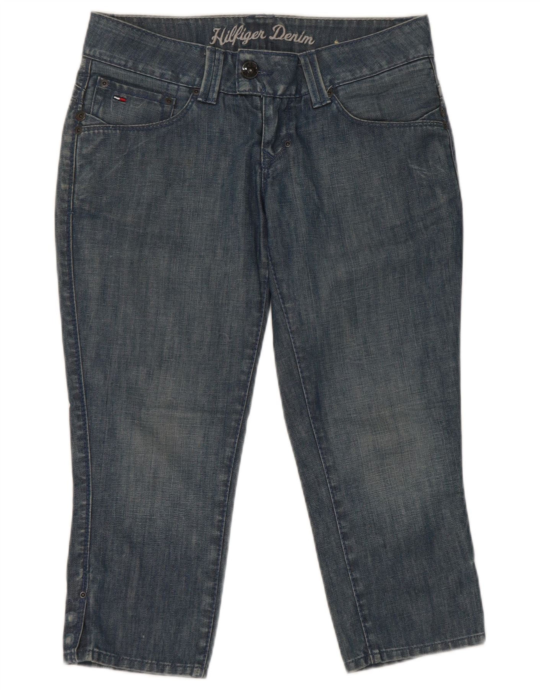 Tommy Hilfiger Jean Capri Femme W28 L21 Bleu Coton