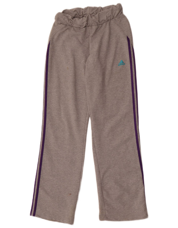 Adidas Damen Trainingshose UK 12 Mittelgraue Baumwolle