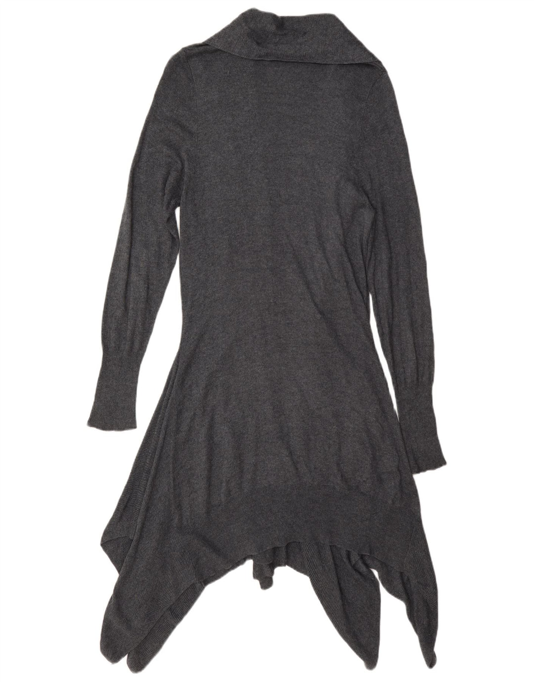 Marks & Spencer Suéter tipo cárdigan asimétrico para mujer UK 44 Gris medio