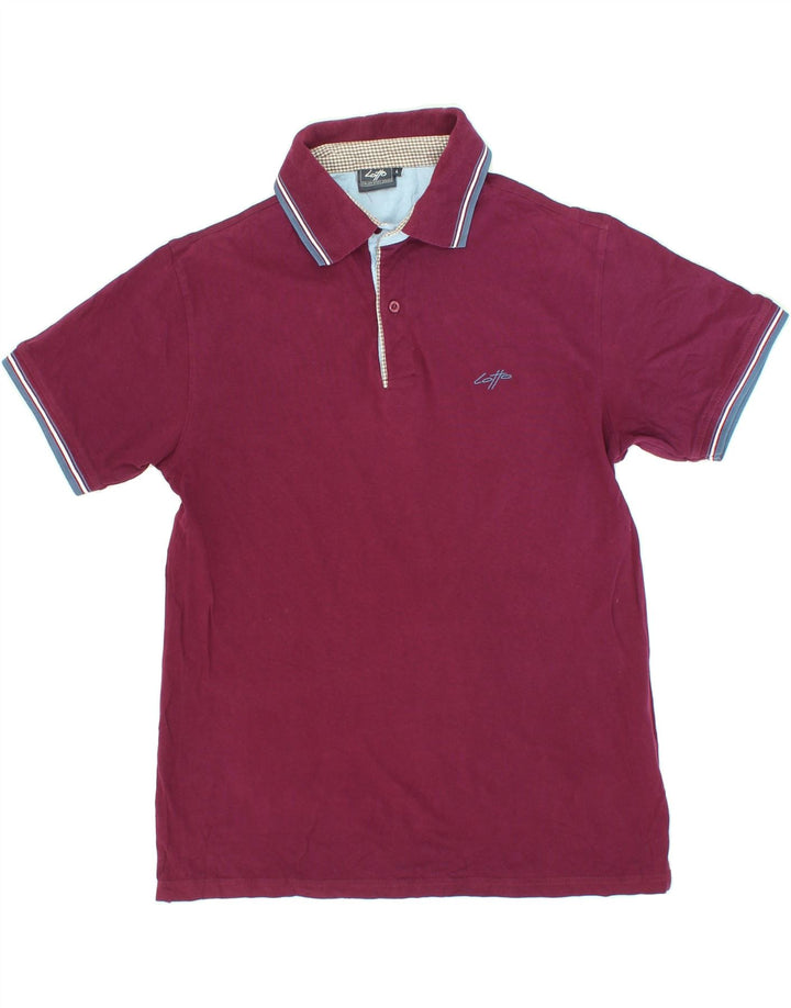 LOTTO Mens Polo Shirt Large Purple Cotton Vintage Lotto and Second-Hand Lotto from Messina Hembry 