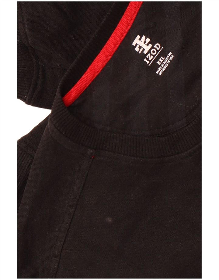 Felpa da uomo Izod maglione 2XL cotone nero