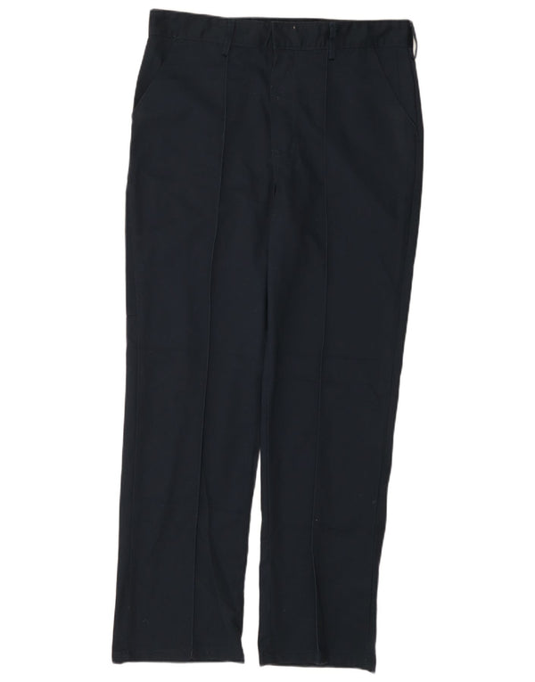 Dickies Mens Regular Chino Trousers W32 L31 Navy Blue Polyester