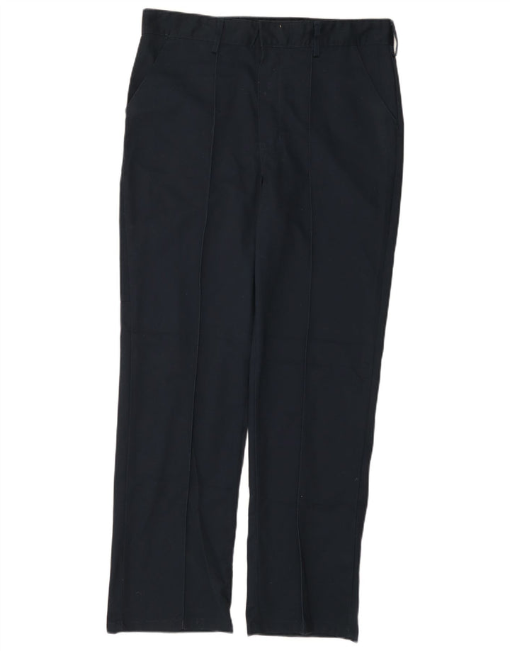 Dickies Mens Regular Chino Trousers W32 L31 Navy Blue Polyester