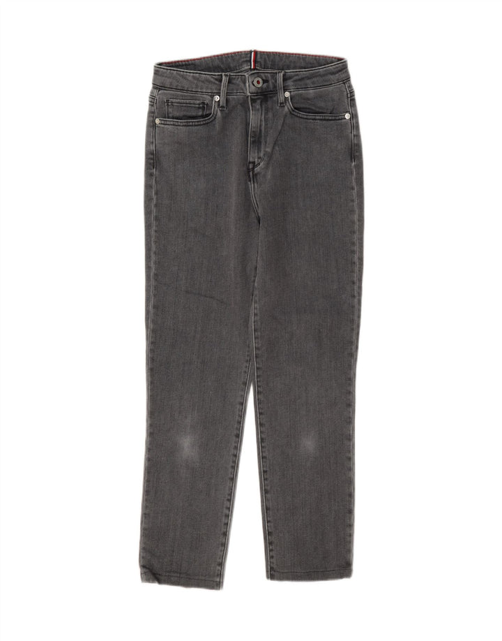 Tommy Hilfiger Womens Cropped Jeans W27 L25 Grey Cotton