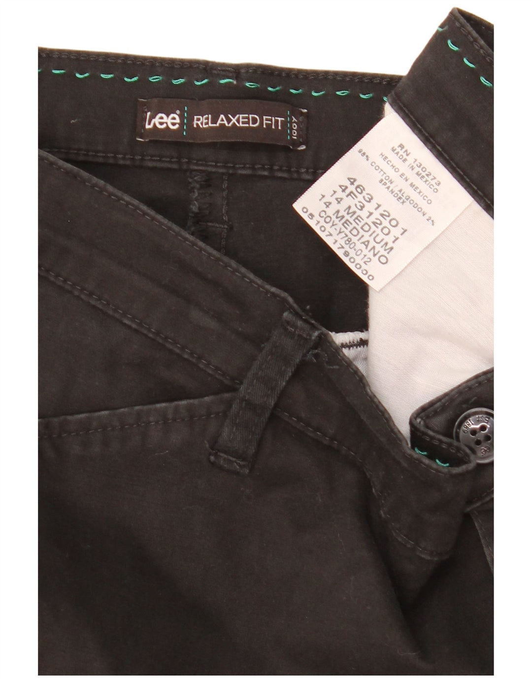Lee Womens US14 W36 L31 bumbac negru