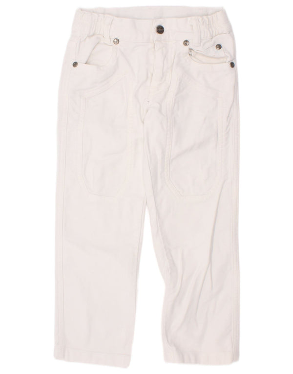 Jeckerson Jungen gerade Freizeithose, 3–4 Jahre, W20, L17, weiße Baumwolle