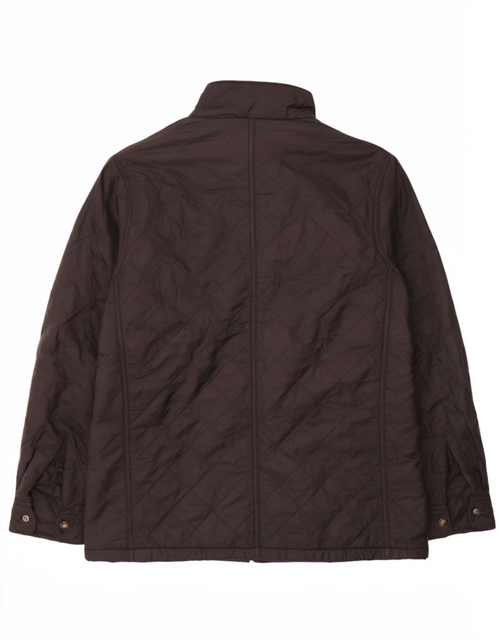 Barbour Herre Quiltet Jakke UK 42 XL Sort Polyamid